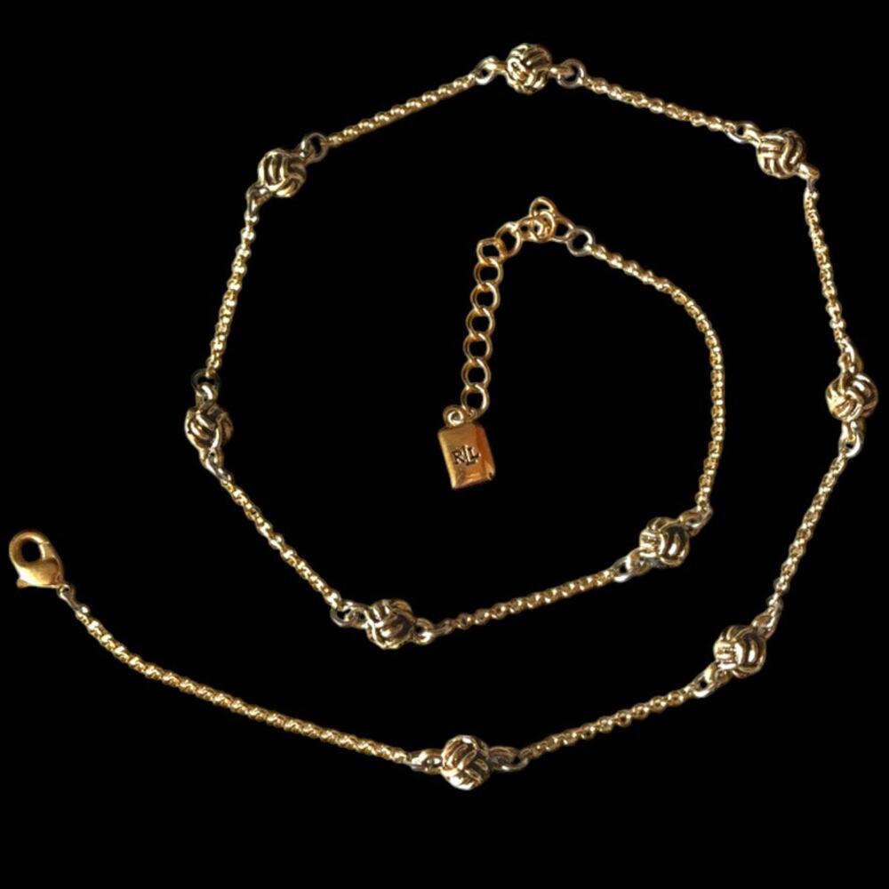 Lauren Ralph Lauren classic style nautical knot station necklace